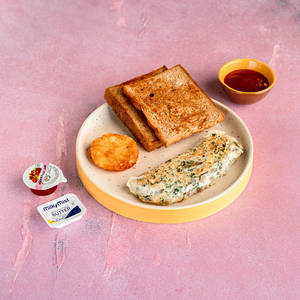 Spinach & Mushroom Egg White Omelette
