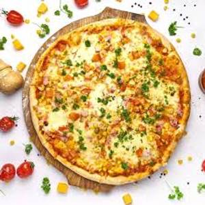 Cheese corn pizza