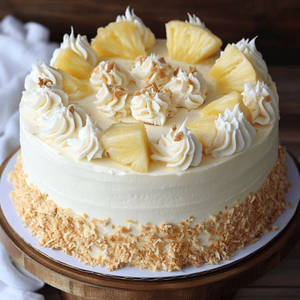 Pineapple Cake (100% Eggless)