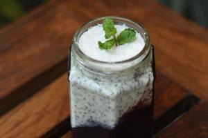 Chia Coconut Blueberry Pudding