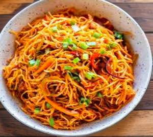 Mushroom schewan fried noodles