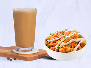 Tall Cold Coffee with Cheese Peri Peri Pop Fries