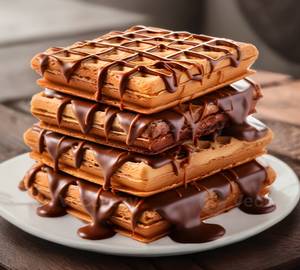 choco loaded waffel