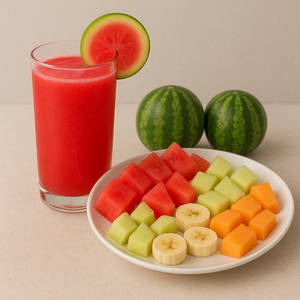 Water  Melon Juice + Fruit Platter