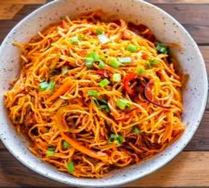 Paneer schewan fried noodles