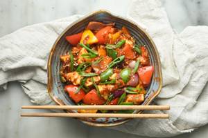 Unfried Chilli Paneer