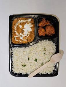 Ghee Rice + Butter Chicken + 3pcs Kabab Combo