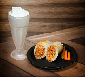 Arabic Chicken Shawarma Roll With Malabar Shake