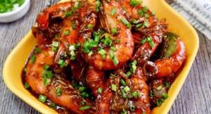 Burnt Pepper Prawns