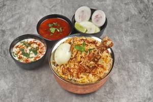 Chicken Biriyani (2Pcs) + Salan + Raita