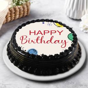 Birthday Truffle Photo Cake