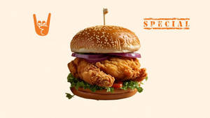 Amigos Fried Chicken Burger