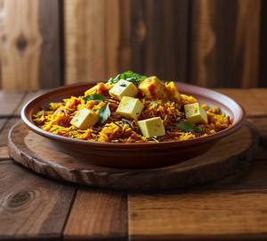 Paneer Biryani With[Raita]