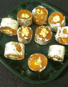 Aam Papad Roll (kaju Stuffed)