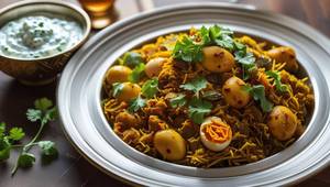 Egg Biryani With[Raita+Gravy]