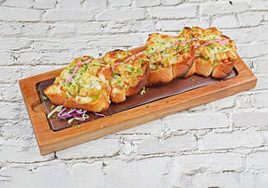 Grilled Paneer Pepper Brushchetta