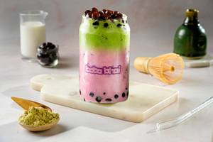 Strawberry Matcha Bubble Tea