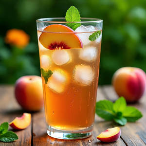 Peach tea mojito