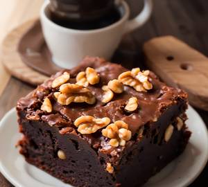 Premium Belgian Chocolate Walnut Brownie