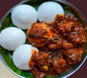6 Chitti Idli with Chicken Curry
