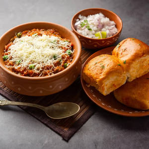 Cheese pavbhaji