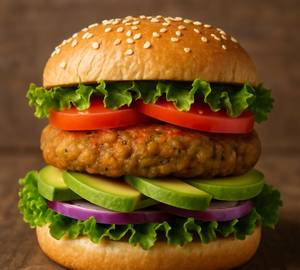 Veg Masaledar Burger 