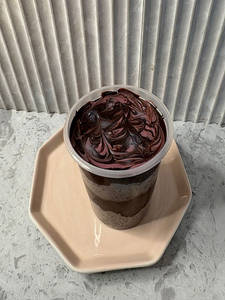 Chocolate Raspberry Fudge Cup