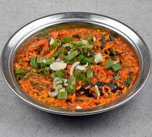 Spring onion sabji with sev