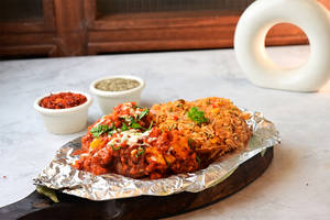 Paneer Shashlik with Mexican Rice Sizzler