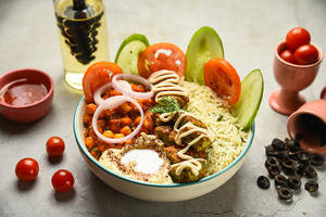 Lebanese Hummus Rice Bowl [Serves 2-3]