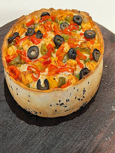 Deep Dish Veg The Bombastic Pizza