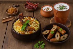 Dum Chicken Biryani Combo 2 (Save upto 25%)