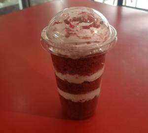 Red velvet Cup Cake Pudding