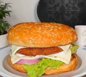 2 veg sandwich with 2 veg burger