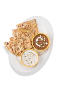 Tandoori Aloo Paratha Dal Makhani Raita