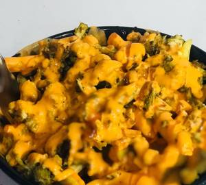 Cheese Fried Chicken Loaded Fries