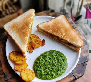 Plain Aloo Toast Sandwich