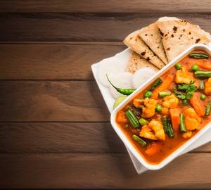 Mix Veg With 3 Butter Tawa Roti