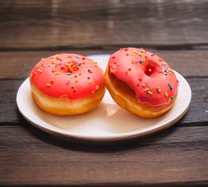 Strawberry doughnut