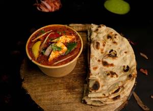 Kadai Paneer With 4tandoori Roti