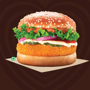 Extra Crunchy Veg Whopper Deluxe(Reg. Size Bun)!