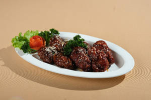 Korean Bbq Chicken Wings (6 Pc)