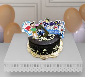 Doraemon Photo Topper Decoration Chocolate Brownie