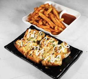 Paneer Cheese Lasunee Toast