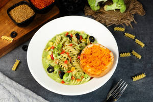 Creamy Pesto Veg Pasta