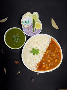 Choley Chawal With Boondi Raita