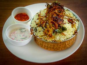 Half biriyani