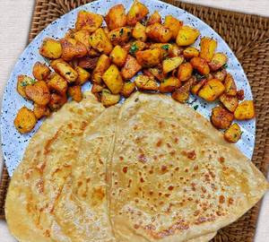Aloo Jeera With 4 Plain Paratha