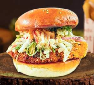 Crispy chicken burger 2no + coke