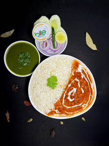 Rajma Chawal With Boondi Raita